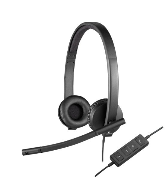 AURICULARES LOGITECH H570e NEGRO MICROFONO ALAMBRICO