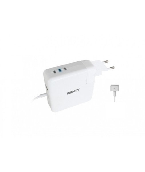 CARGADOR UNIVERSAL EIGHTT PARA APPLE 45/60/85W MAGSAFE 2 + 1 PUERTO USB