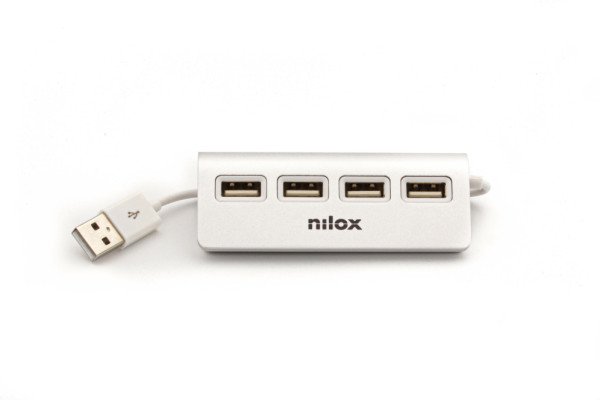 HUB NILOX 4x USB 2.0 BLANCO