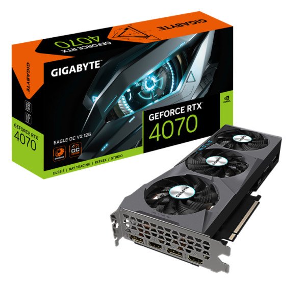 TARJETA GRAFICA GIGABYTE RTX 4070 EAGLE OC V2 12GB