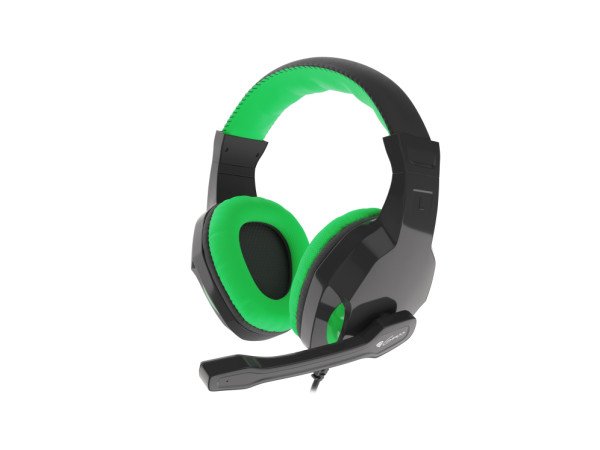 AURICULARES GAMING GENESIS ARGON 100 2.0 MINI JACK NEGRO-VERDE