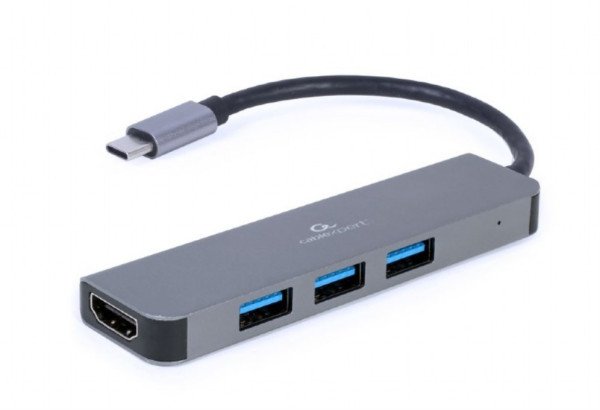 ADAPTADOR MULTIPUERTO GEMBIRD USB TIPO C 2 EN 1 HUB , HDMI