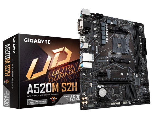 PLACA BASE GIGABYTE A520M S2H AM4 MATX 2XDDR4