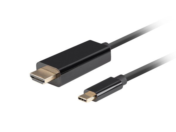 CABLE USB-C A HDMI LANBERG MACHO/MACHO 4K 60HZ 3M NEGRO
