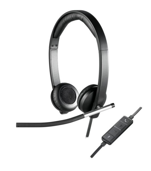 AURICULARES LOGITECH H650e NEGRO MICROFONO ALAMBRICO