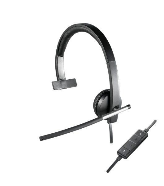 AURICULARES LOGITECH H650e NEGRO MICROFONO ALAMBRICO