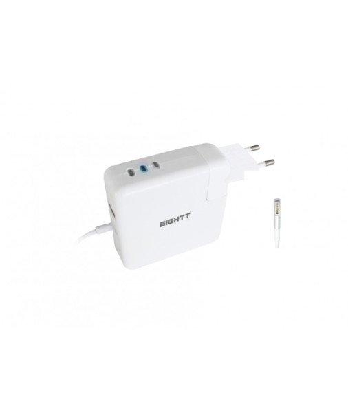 CARGADOR UNIVERSAL EIGHTT PARA APPLE 45/60/85W MAGSAFE 1 + 1 PUERTO USB