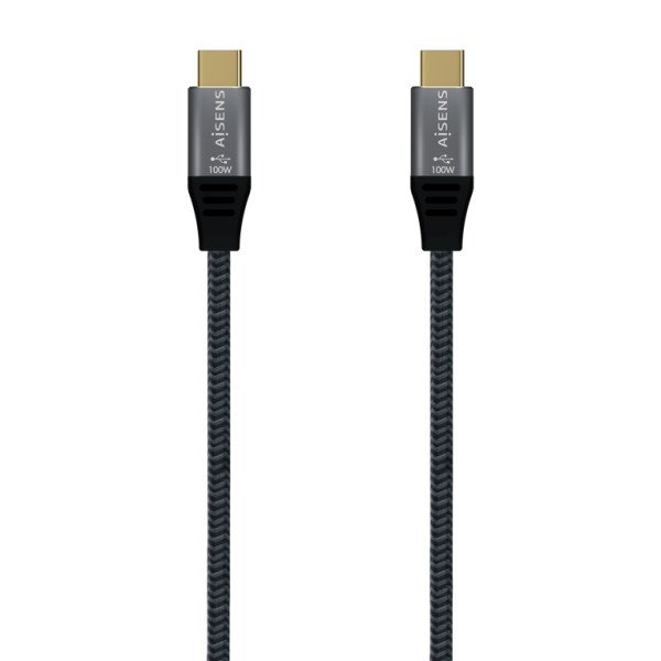 CABLE AISENS USB 2.0 ALUMINIO 5A 100W E-MARK USB-C 2.0M