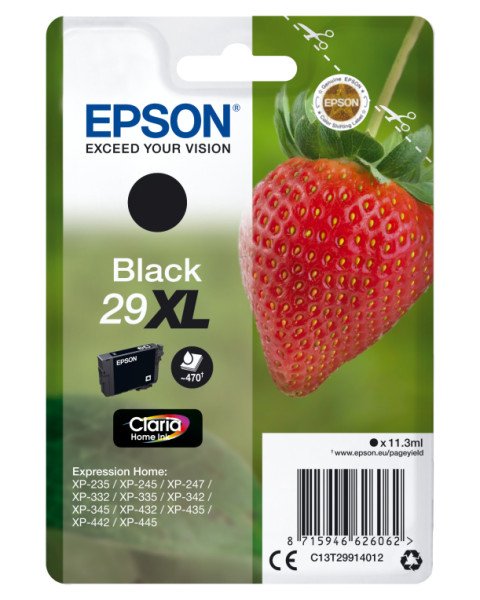TINTA EPSON CLARIA 29 NEGRO XP235 XP332 XP335 XP432 XP435