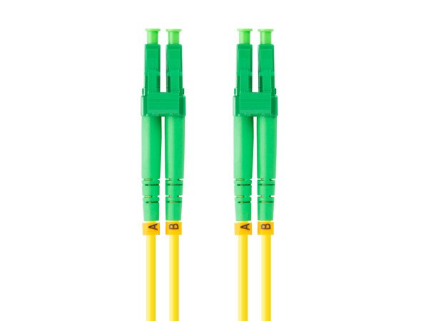 LATIGUILLO FIBRA 2M LANBERG MONO LC/APC-LC/UPC DUPLEX G657A1 LSZH AMARILLO