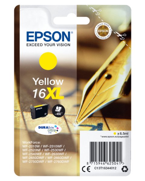 TINTA EPSON DURABRITE 16XL AMARILLO WF2630WF WF2010