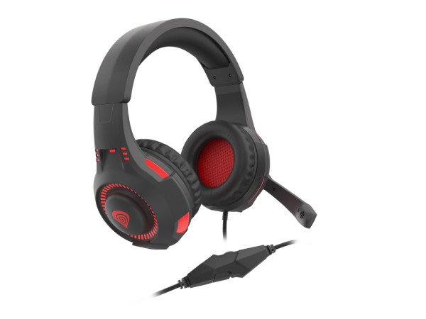 AURICULARES GAMING GENESIS RADON 210 7.1 USB NEGRO/ROJO