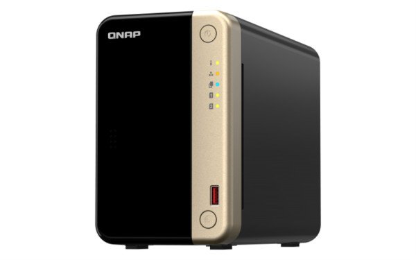 QNAP TS-264 NAS TORRE ETHERNET NEGRO ORO N5095
