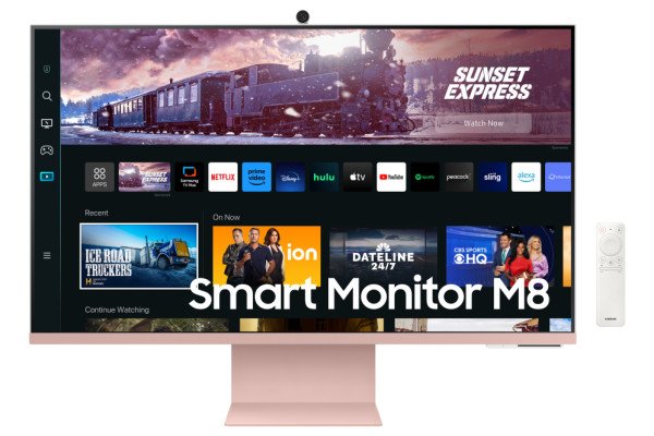 MONITOR SAMSUNG SMART LS32CM80PUUXEN 32" M80C 4K ROSA