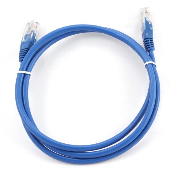 Cable CAT5E UTP moldeado 1m Azul
