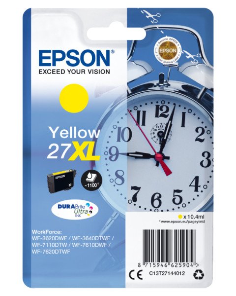 TINTA EPSON DURABRITE 27XL AMARILLO WF3000 WF7000