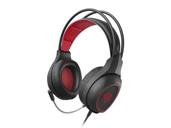 AURICULARES GAMING GENESIS RADON 300 7.1 VIRTUAL USB NEGRO-ROJO