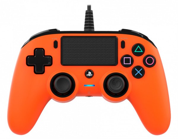 GAMEPAD NACON OFICIAL PS CON CABLE COMPACT NARANJA PS4