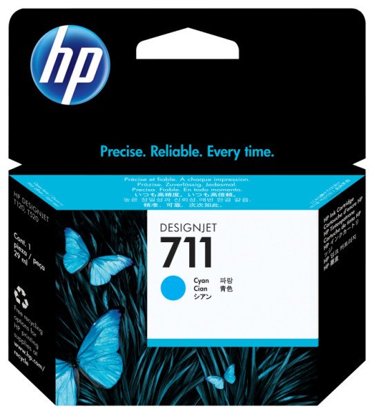 TINTA HP 711 CIAN