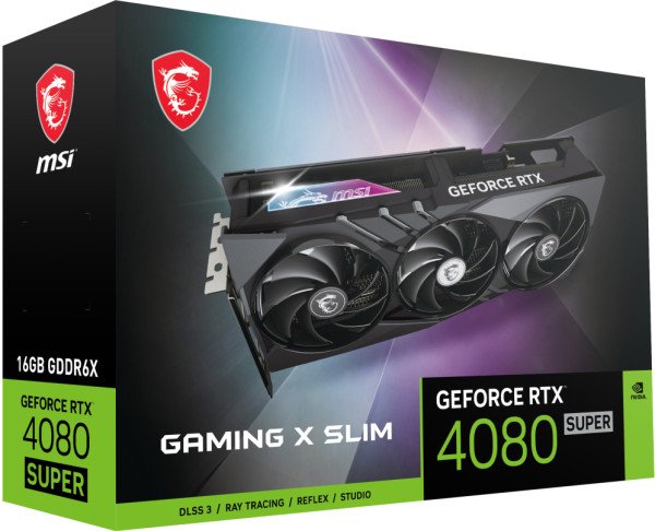 TARJETA GRAFICA MSI GEFORCE RTX 4080 SUPER 16GB GAMING X SLIM