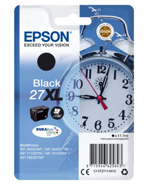TINTA EPSON DURABRITE 27XL NEGRO WF3000 WF7000