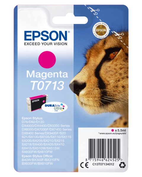 TINTA EPSON T0713 MAGENTA DX4000 5000 6000 7000F