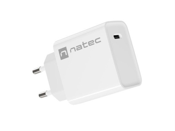 CARGADOR NATEC RIBERA 20W 1XUSB-C PD3.0 QC3.0 BLANCO