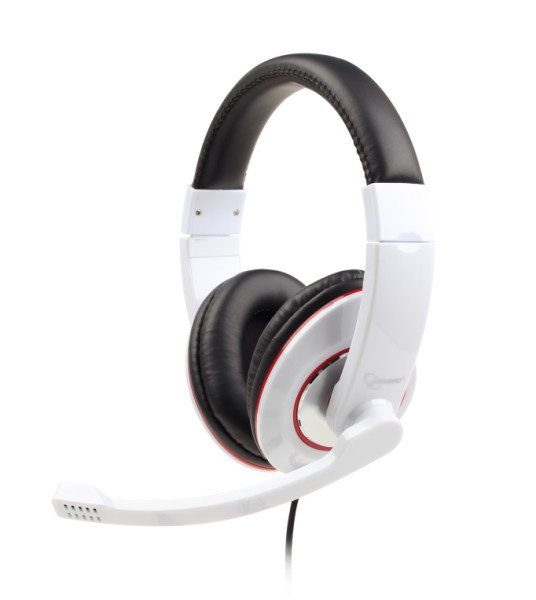 AURICULARES ESTEREO GEMBIRD BLANCO BRILLANTE