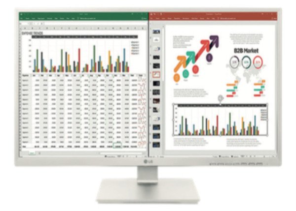 MONITOR LG 27" 27BK55YP-W FHD IPS 5MS HDMI DP REGULABLE EN ALTURA