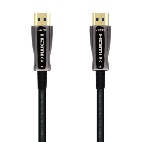 CABLE HDMI AISENS V2.1 OPTICO ACTIVO AOC 8K60HZ M/M 30M NEGRO