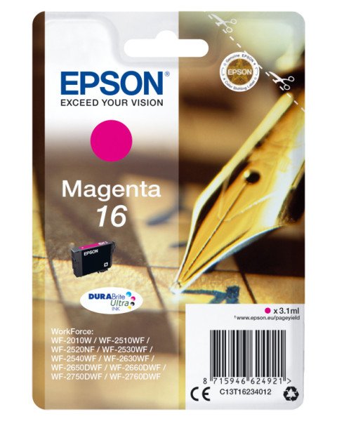 TINTA EPSON DURABRITE 16 MAGENTA WF2010W 2510WF 2520NF 2530WF 2540WF