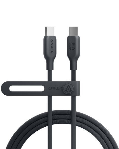 CABLE ANKER 543 USB-C A USB-C CABLE BIO-BASED 1,8M 140W NEGRO