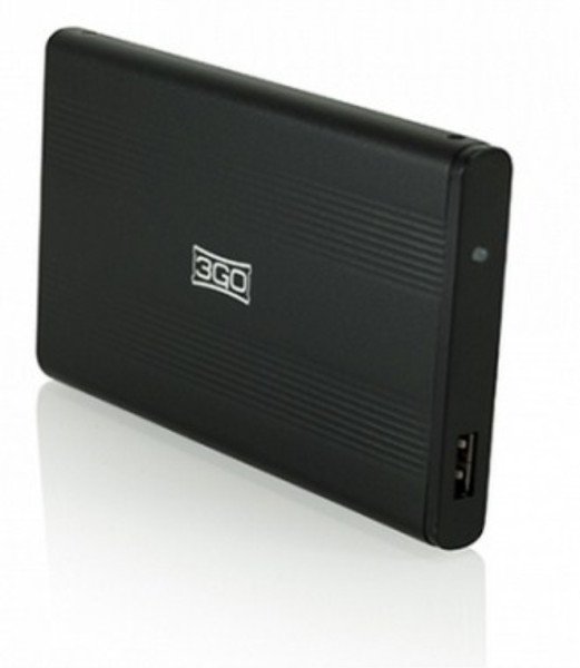 CARCASA DISCO DURO 3GO 2.5" SATA-USB 3GO NEGRA