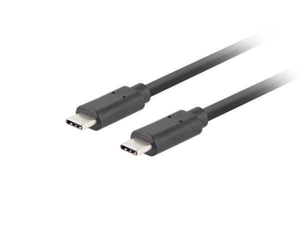 CABLE USB-C LANBERG 3.1 GEN 2 MACHO/MACHO 10GB/S PD100W 1.8M NEGRO