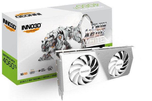 TARJETA GRAFICA INNO3D RTX 4060 TWIN X2 OC 16GB WHITE DDR6
