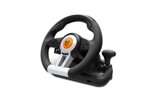 VOLANTE Y PEDALES KROM K-WHEEL MULTIPLATAFORMA NEGRO
