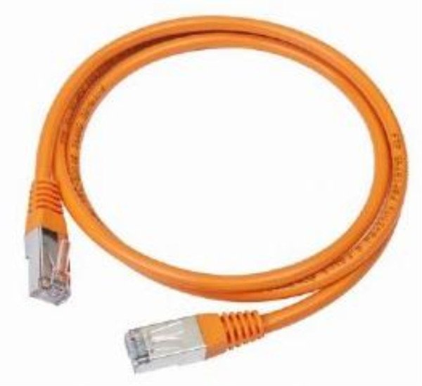 Cable CAT5E UTP moldeado 0,25m Naranja
