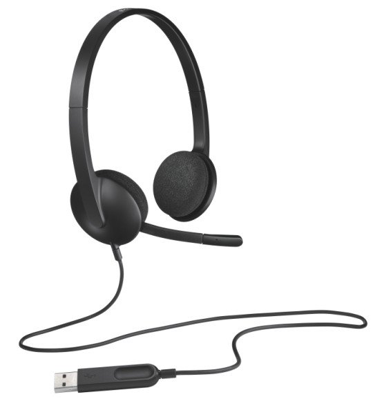 AURICULARES LOGITECH H340 NEGRO MICROFONO ALAMBRICO USB