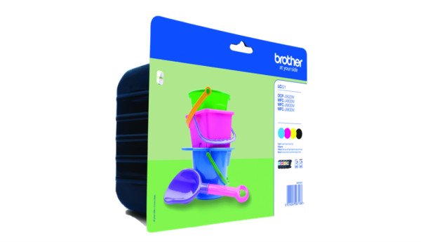 TINTA BROTHER LC221VALBP PACK NEGRO CIAN AMARILLO MAGENTA