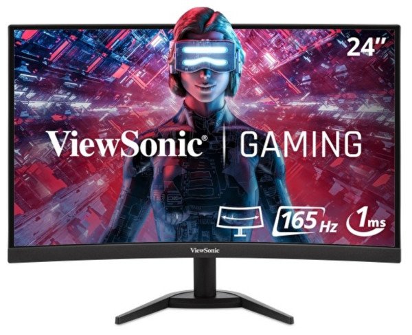 MONITOR VIEWSONIC VX2418-C 24"  VA LED GAMING CURVO