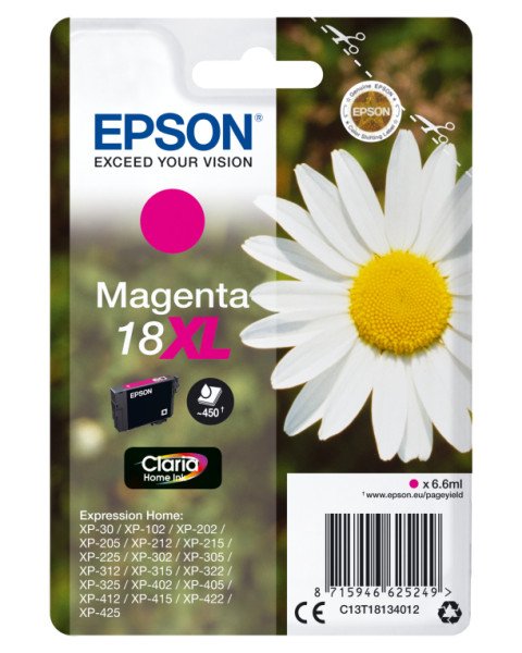 TINTA EPSON EXPRESION HOME 18XL MAGENTA  XP102 205 215 305 405