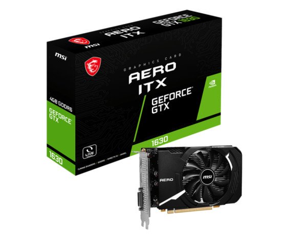 TARJETA GRAFICA MSI GTX 1630 AERO  ITX  4GB GDDR6